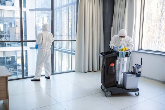 Full Shot People Hazmat Suit Cleaning 23 2149345583